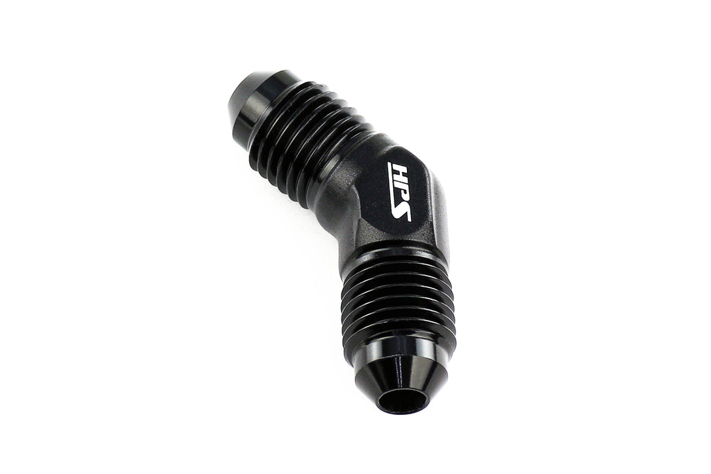 HPS Performance 45 Degree AN -3 Male to Male AN Union Adapter AN813-3