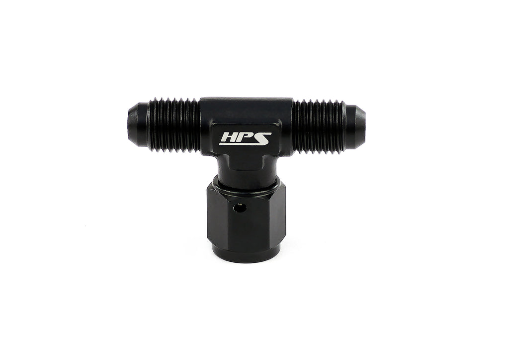 HPS Performance AN9251-8 Male to Female AN Tee for inline splits or connections.