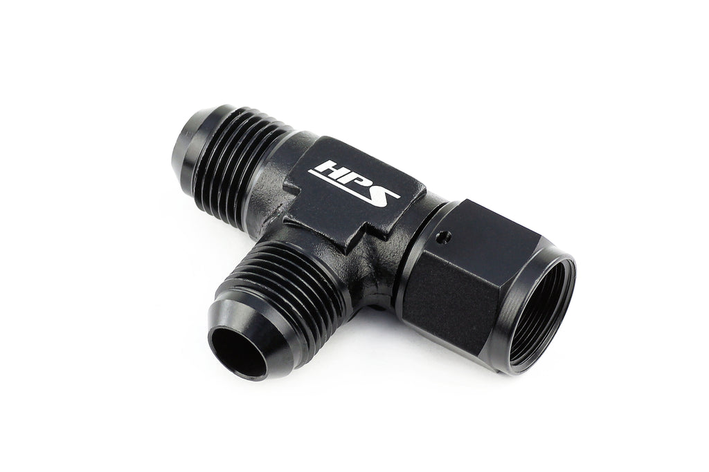 HPS Performance AN9261-10 Male to Female AN Tee for inline splits or connections.