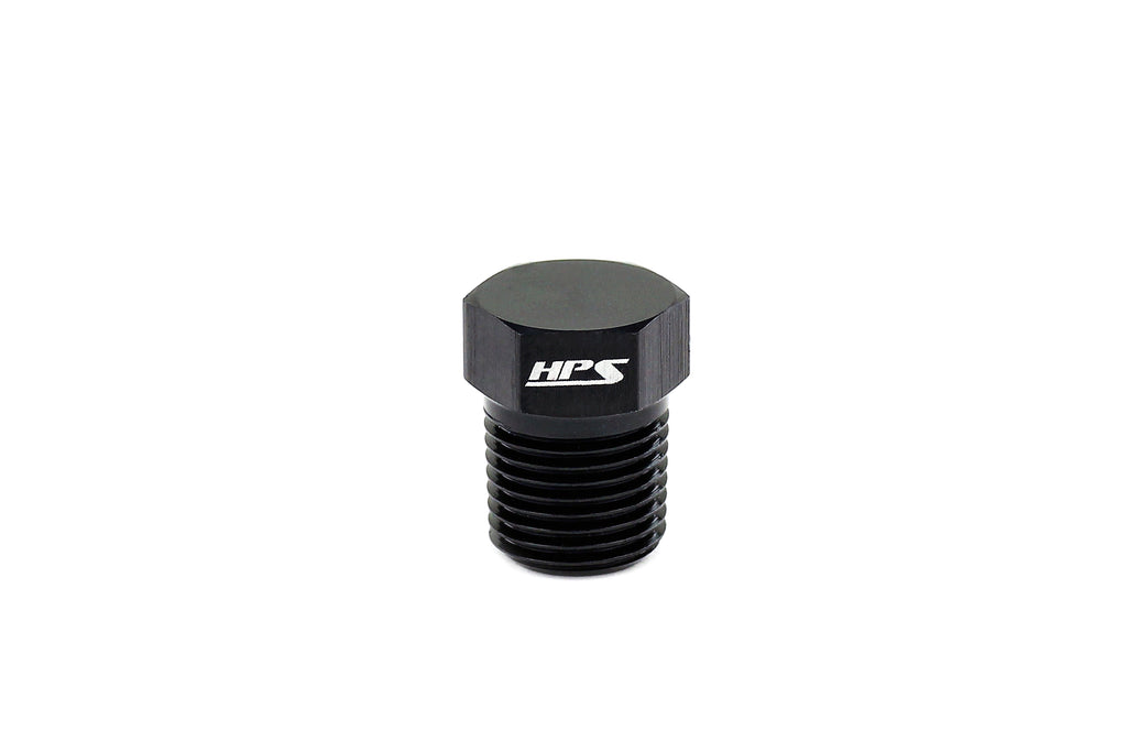 HPS Performance AN933-06 Male NPT pipe plug with external hex drive.