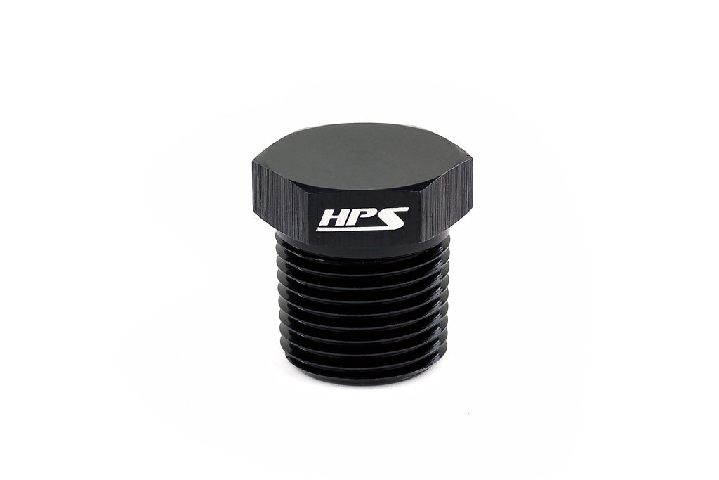 HPS Performance AN933-08 Male NPT pipe plug with external hex drive.