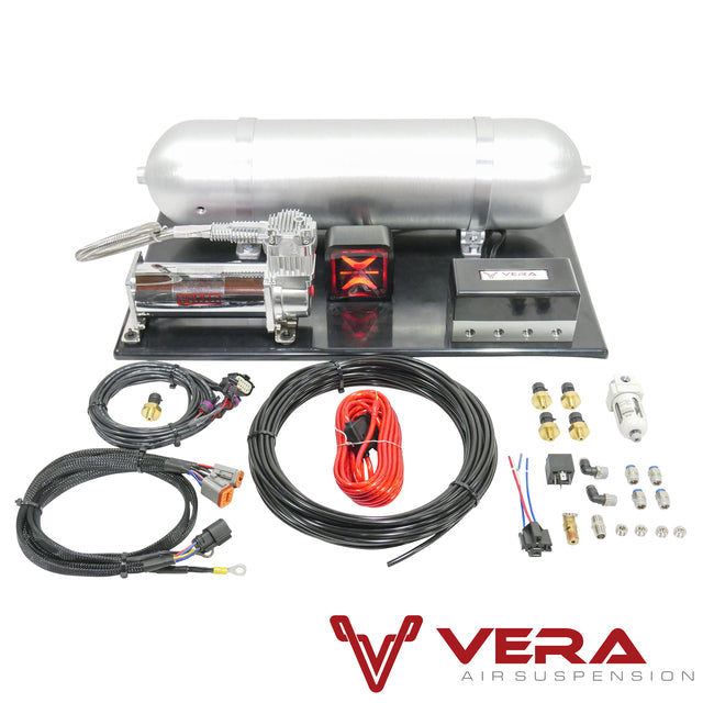D2 Racing Air Struts w/ VERA AccuAir e+ Connect Pressure 98-04 Audi A6 AWD