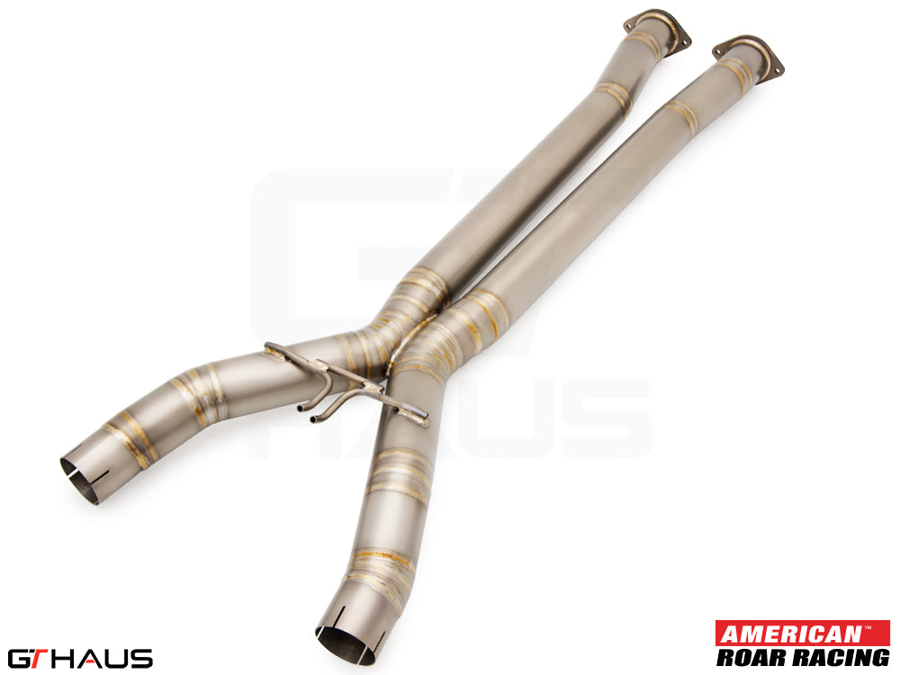 Chevrolet Corvette C7 (ZR1 V8 Superchagred) 2019 Full Cat-Back X-Pipe - LSR Mid Resonator Delete Pipes
