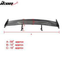 Load image into Gallery viewer, 56"Inch GT Style 3D Carbon Fiber Racing Race Drag Trunk Spoiler Wing