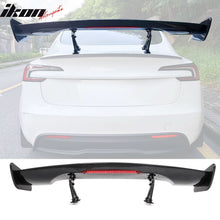 Load image into Gallery viewer, Universal JDM GT Style Carbon Fiber Print Trunk Spoiler ABS w/ Light