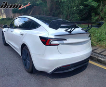 Load image into Gallery viewer, Universal JDM GT Style Carbon Fiber Print Trunk Spoiler ABS w/ Light