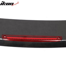 Load image into Gallery viewer, Universal JDM GT Style Carbon Fiber Print Trunk Spoiler ABS w/ Light