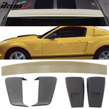 Load image into Gallery viewer, Fits 05-09 Mustang Coupe Roof Spoiler &amp; PU Side Scoop &amp; Window Louvers