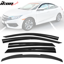 Load image into Gallery viewer, 2016-2021 Honda Civic X 10th Gen Sedan  Roof Spoiler MUG Window Visor