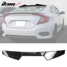 Load image into Gallery viewer, 2016-2021 Honda Civic 10th Gen Sedan V Style Roof Spoiler Carbon Fiber