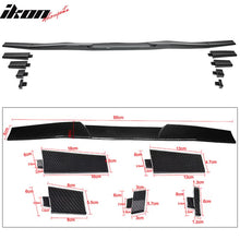 Load image into Gallery viewer, Universal Fitment Carbon Fiber Print Adjustable Rear Roof Spoiler ABS