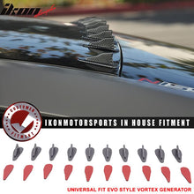 Load image into Gallery viewer, Universal EVO Style Carbon Fiber Print Shark Fin Vortex Generator PP