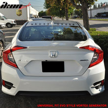 Load image into Gallery viewer, Universal EVO Style Carbon Fiber Print Shark Fin Vortex Generator PP