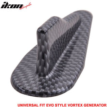 Load image into Gallery viewer, Universal EVO Style Carbon Fiber Print Shark Fin Vortex Generator PP