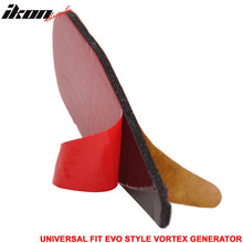 Load image into Gallery viewer, Universal EVO Style Carbon Fiber Print Shark Fin Vortex Generator PP
