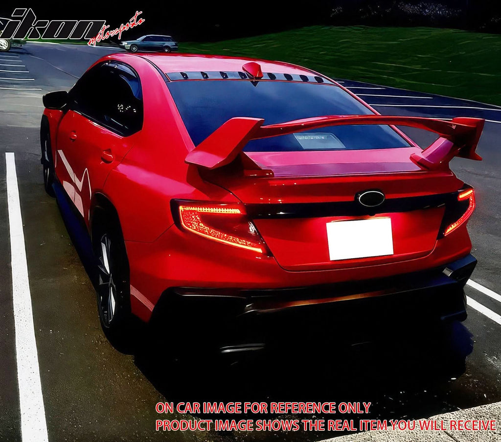 2022-2025 Subaru WRX D2 Style Gloss Black Rear Roof Spoiler ABS
