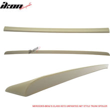 Load image into Gallery viewer, 1995-2001 Benz E-Class W210 E430 4-Door Black Rear Spoiler Wing ABS