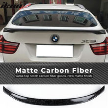 Load image into Gallery viewer, 2008-2014 BMW X6 E71 P Style Forged Carbon Rear Trunk Spoiler Wing