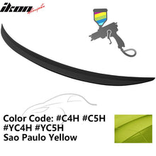 Load image into Gallery viewer, 2019-2024 BMW G20 3 Series #C4H Sao Paulo Yellow Trunk Spoiler ABS