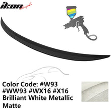 Load image into Gallery viewer, 2019-2024 BMW G20 3 Series W93 Brilliant White Matte Trunk Spoiler ABS