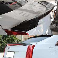 Load image into Gallery viewer, 2016-2019 Cadillac ATS-V V Style Carbon Fiber Trunk Spoiler Wing