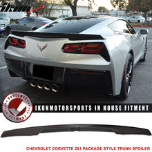 Load image into Gallery viewer, 2014-2019 Chevy Corvette C7 Z51 Style Carbon Fiber Trunk Spoiler