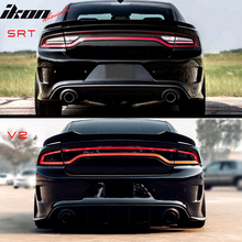 Load image into Gallery viewer, 2015-2023 Dodge Charger SRT Hellcat Matte Black Trunk Spoiler Lip ABS