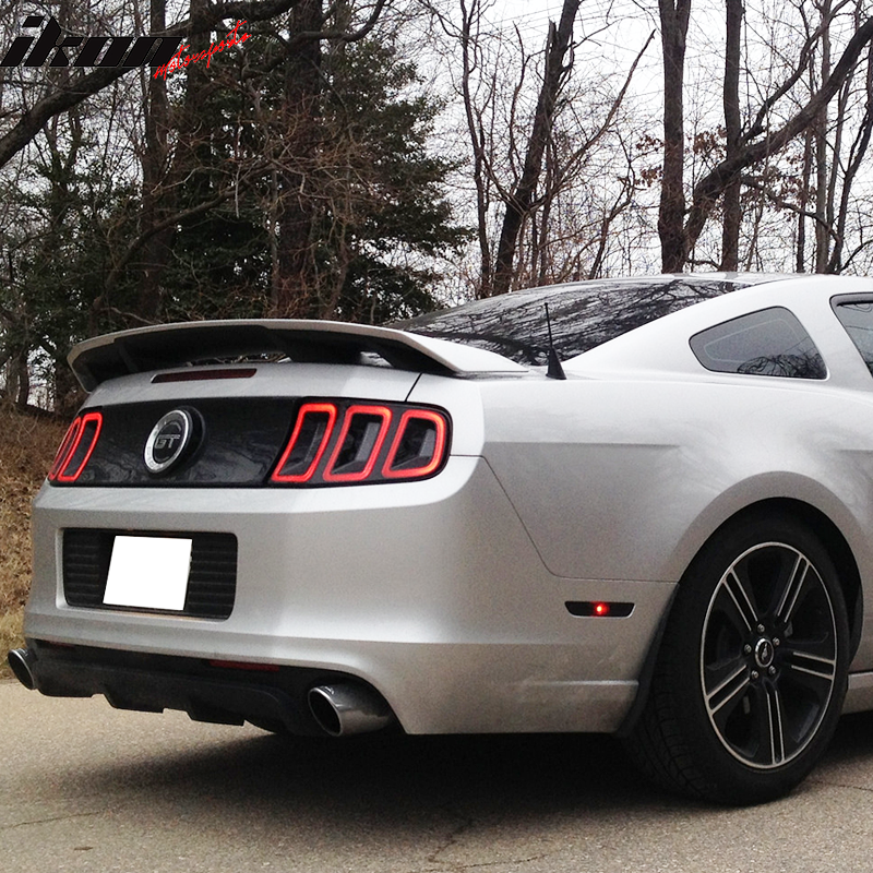 2010-2014 Ford Mustang LS Style Matte Black Rear Spoiler Wing ABS