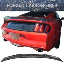 Load image into Gallery viewer, 2015-2022 Ford Mustang V Style Forged Carbon Fiber Trunk Spoiler Wing