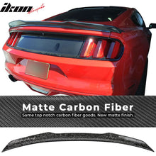 Load image into Gallery viewer, 2015-2022 Ford Mustang V Style Forged Carbon Fiber Trunk Spoiler Wing