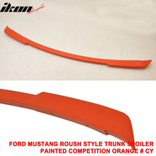Load image into Gallery viewer, Fit 15-23 Ford Mustang Coupe Rear Spoiler Wing #CY-Competition Orange