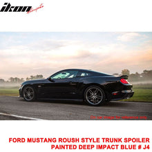 Load image into Gallery viewer, Fits 15-23 Ford Mustang Rear Spoiler Wing Deep Impact Blue Metallic