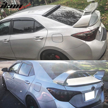 Load image into Gallery viewer, 2014-2021 Toyota Corolla E170 Sedan Matte Black Rear Spoiler Wing ABS