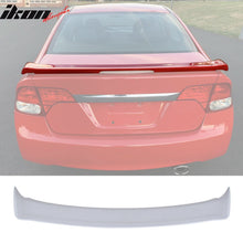 Load image into Gallery viewer, 2006-2011 Honda Civic Sedan Si Style Unpainted Gray Trunk Spoiler /LED
