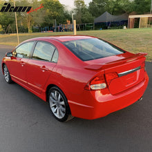 Load image into Gallery viewer, 2006-2011 Honda Civic Sedan Si Style Unpainted Gray Trunk Spoiler /LED