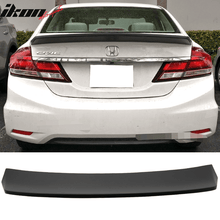 Load image into Gallery viewer, 13-15 Honda Civic Ikon Style Unpainted Duck Wing Rear Spoiler Wing ABS