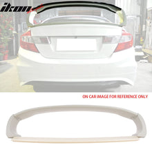 Load image into Gallery viewer, 2012-2015 Honda Civic 9th RR Style Unpainted Beige Trunk Spoiler ABS
