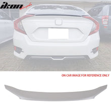 Load image into Gallery viewer, 2016-2021 Honda Civic 10th Sedan OE Style Unpainted Gray Trunk Spoiler