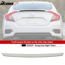 Load image into Gallery viewer, 2016-2021 Honda Civic 4Dr Sedan Rear Trunk Spoiler Ducktail Wing Lip