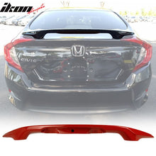 Load image into Gallery viewer, 2016-2021 Honda Civic X Sedan Trunk Spoiler with LED Brake Light ABS