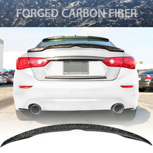 Load image into Gallery viewer, 2014-2023 Infiniti Q50 Japanese Style Forge Trunk Spoiler Carbon Fiber