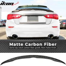 Load image into Gallery viewer, 2014-2023 Infiniti Q50 Japanese Style Forge Trunk Spoiler Carbon Fiber