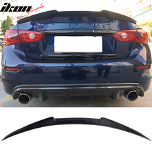 Load image into Gallery viewer, 2014-2024 Infiniti Q50 M4 Style Rear Trunk Spoiler Wing Carbon Fiber