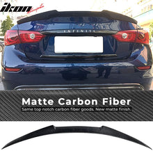 Load image into Gallery viewer, 2014-2024 Infiniti Q50 M4 Style Rear Trunk Spoiler Wing Carbon Fiber