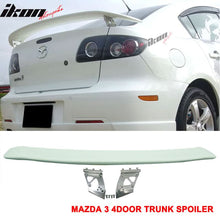 Load image into Gallery viewer, 2003-2009 Mazda 3 Sedan Black Window Visor Roof Spoiler Lip Wing ABS