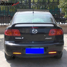 Load image into Gallery viewer, 2003-2009 Mazda 3 Sedan OEM Style Primer Matte Black Rear Spoiler Wing