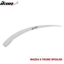 Load image into Gallery viewer, 2009-2013 Mazda 6 Sedan Unpainted Black Rear Trunk Spoiler Wing ABS