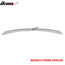 Load image into Gallery viewer, 2009-2013 Mazda 6 Sedan Unpainted Black Rear Trunk Spoiler Wing ABS