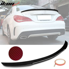 Load image into Gallery viewer, 2013-2018 Benz W117 CLA Class FD Red Clear Rear Spoiler Carbon Fiber