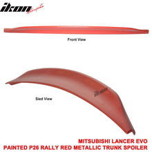 Load image into Gallery viewer, 2008-17 Mitsubishi Lancer EVO RS Rally Red Metallic Rear Spoiler Wing